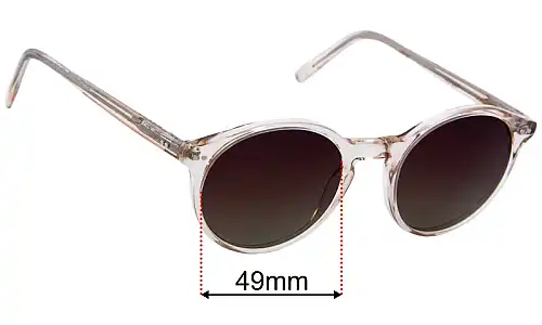 Ace and Tate Monty Lentes de Repuesto 49mm wide 