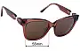 Sunglass Fix Replacement Lenses for Alex Perry AP Sun Rx 65 - 55mm Wide 