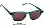 Sunglass Fix Lentes de Repuesto para Bailey Nelson Shelby - 47mm Wide 