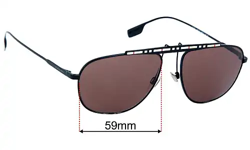 Burberry B 3121 Lentes de Repuesto 59mm wide 