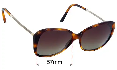 Burberry B 4235-Q Replacement Lenses 57mm wide 