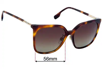 Burberry B 4247-F Emily Replacement Lenses 56mm wide 