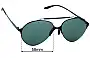 Sunglass Fix Lentes de Repuesto para Carrera 124/S - 58mm Wide 