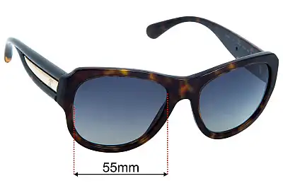 Chanel 5310 Replacement Lenses 55mm wide 