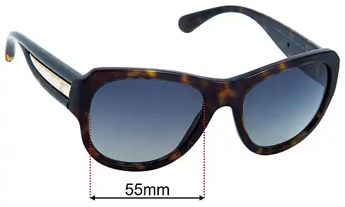 Chanel 5310 Ersatzgläser 55mm wide 