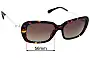 Chanel 5427-H-A Replacement Lenses 56mm wide 