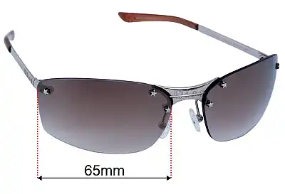 Christian Dior Pop/N Replacement Lenses 65mm wide 