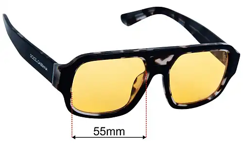Dolce & Gabbana DG4516 Replacement Lenses 55mm wide 