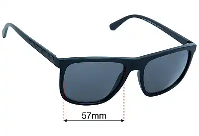 Emporio Armani EA4124 Replacement Lenses 57mm wide 