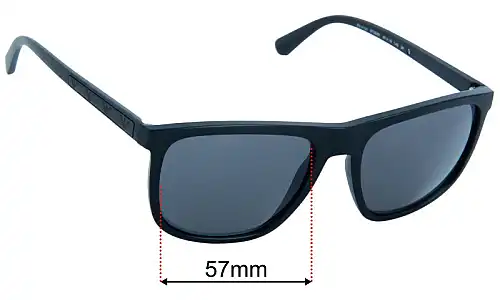 Emporio Armani EA4124 Replacement Lenses 57mm wide 