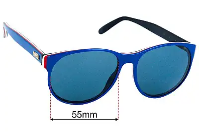 Gucci GG0271S Replacement Lenses 55mm wide 