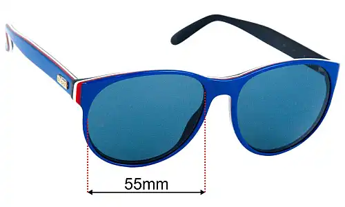 Gucci GG0271S Verres de Remplacement 55mm wide 
