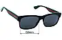 Sunglass Fix Verres de Remplacement pour Gucci GG0340S - 58mm Wide 