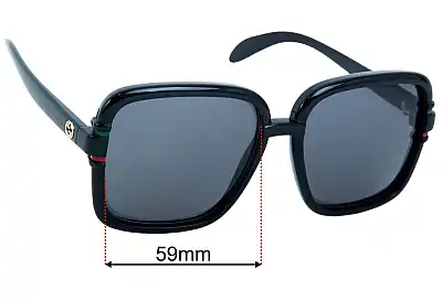 Gucci GG1066S Replacement Lenses 59mm 