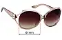Guess GF6099 Lentes de Repuesto 61mm wide 