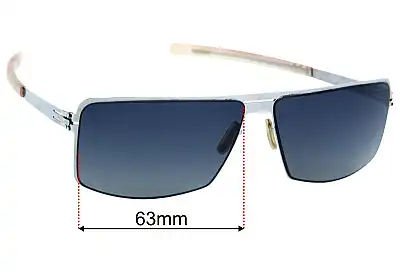 IC! Berlin Quirin Replacement Lenses 63mm wide 