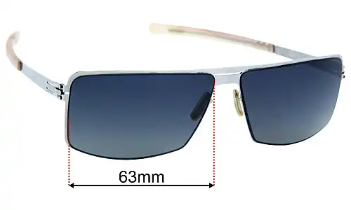 IC! Berlin Quirin Replacement Lenses 63mm wide 