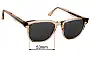 Sunglass Fix Verres de Remplacement pour Masunaga 070 - 53mm Wide 