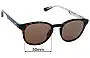 Sunglass Fix Replacement Lenses for Maui Jim MJ0636S - 50mm Wide 