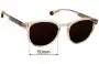  Sunglass Fix Lentes de Repuesto para Maui Jim 636 Hiehie - 50mm Wide 