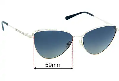 Michael Kors MK1140 Cortez Verres de Remplacement 59mm wide 