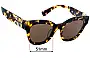 Sunglass Fix Verres de Remplacement pour Miu Miu SMU01Y-F - 51mm Wide 