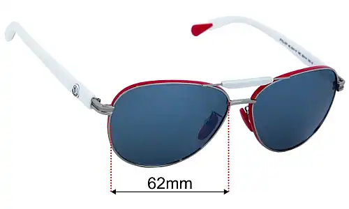 Moncler ML 0241-H Replacement Lenses 62mm wide 
