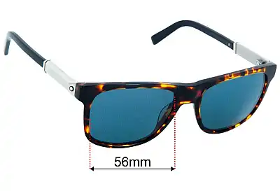 Montblanc MB 654S Replacement Lenses 56mm wide 