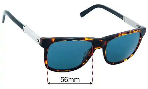 Montblanc MB 654S Replacement Lenses 56mm wide 