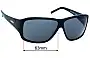 Sunglass Fix Ersatzgläser für Morrissey Desire - 63mm Wide 