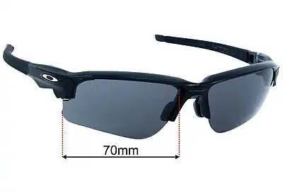 Oakley Flak Draft OO9373 Verres de Remplacement 70mm wide 