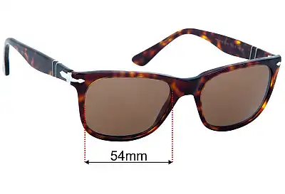 Persol 3291-S Replacement Lenses 54mm wide 
