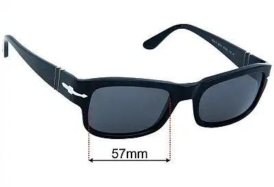 Persol 3326-S Replacement Lenses 57mm wide 