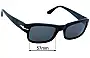 Sunglass Fix Replacement Lenses for Persol 3326-S - 57mm Wide 