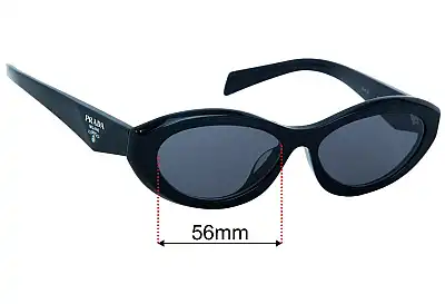 Prada SPR26Z-F Ersatzgläser 56mm wide 