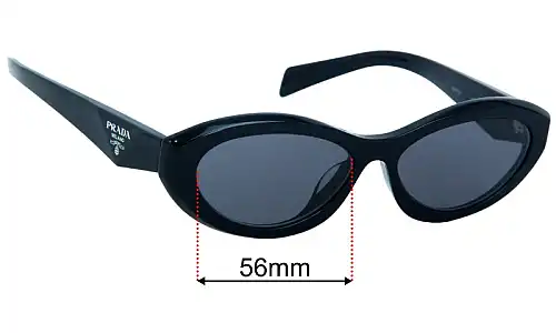 Prada SPR26Z-F Lentes de Repuesto 56mm wide 
