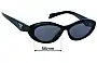Prada SPR26Z-F Lentes de Repuesto 56mm wide 