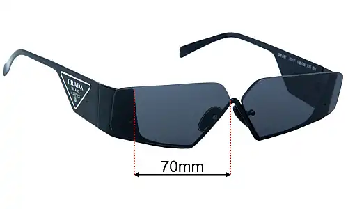 Prada SPR58Z Verres de Remplacement 70mm wide 