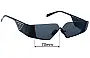 Sunglass Fix Verres de Remplacement pour Prada SPR58Z - 70mm Wide 