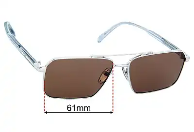 Prada SPRA57 Ersatzgläser 61mm wide 