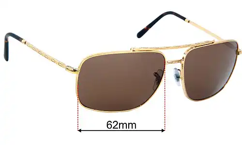 Ray-Ban RB3796 Replacement Lenses 62mm wide 