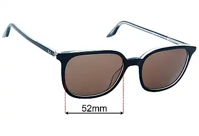 Ray-Ban RB5406 Replacement Sunglass Lenses - 52mm Wide 