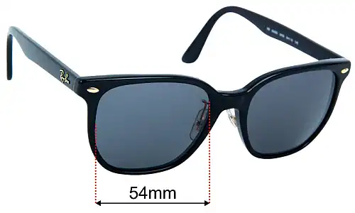 Ray-Ban RB5425-D Replacement Sunglass Lenses - 54mm Wide 