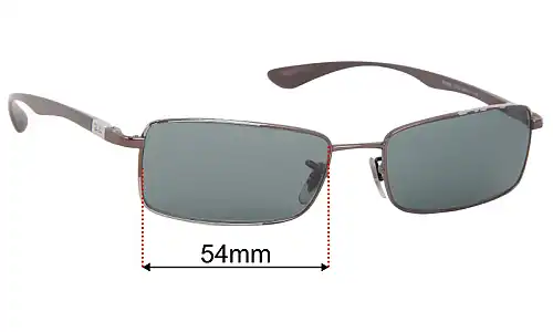 Ray-Ban RB6286 Replacement Sunglass Lenses - 54mm Wide 