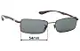 Ray-Ban RB6286 Replacement Sunglass Lenses - 54mm Wide 