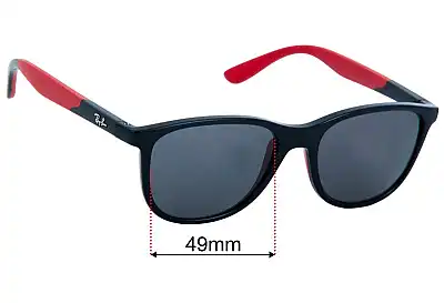 Ray-Ban RJ9077S Verres de Remplacement 49mm wide 