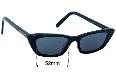 Saint Laurent  SL 277 Replacement Lenses 52mm wide 