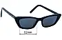Sunglass Fix Lentes de Repuesto para Saint Laurent  SL 277 - 52mm Wide 