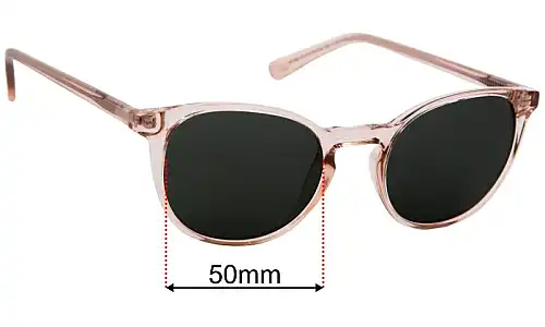 Specsavers Rasboras Sun Rx Replacement Sunglass Lenses - 50mm Wide 