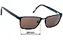 Sunglass Fix Ersatzgläser für Ted Baker  Jordon 4240 - 54mm Wide 